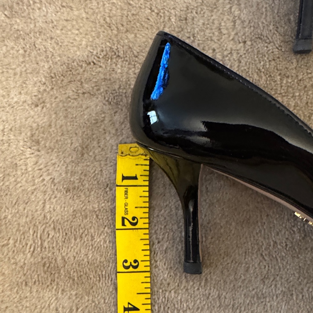 Prada Black Patent Leather Heels 36 - image 8